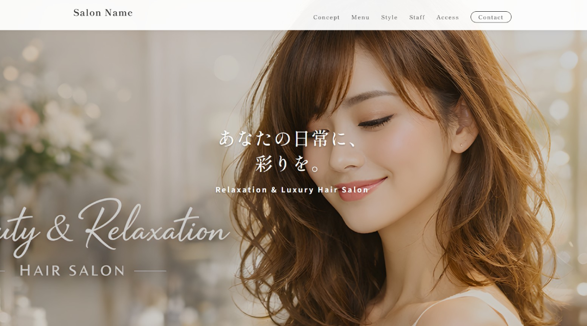 美容向けテンプレート